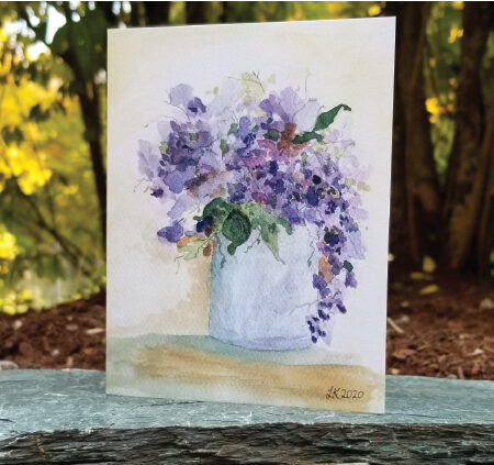 Lilac notecards