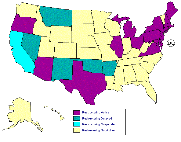 deregulation map