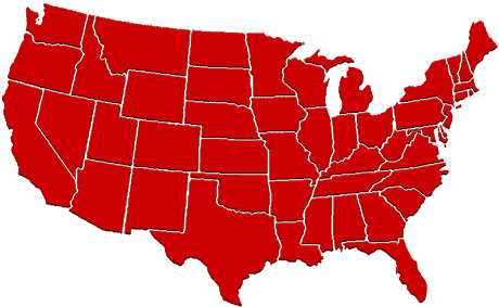 "Map of the United States"